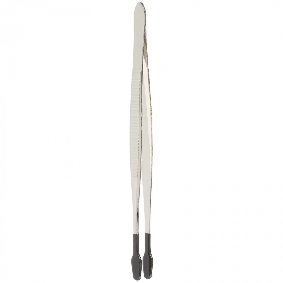 Rubber Tipped Tweezers Long Tweezers Flat Tip Bead Stamp Jewelry Tweezers Tong
