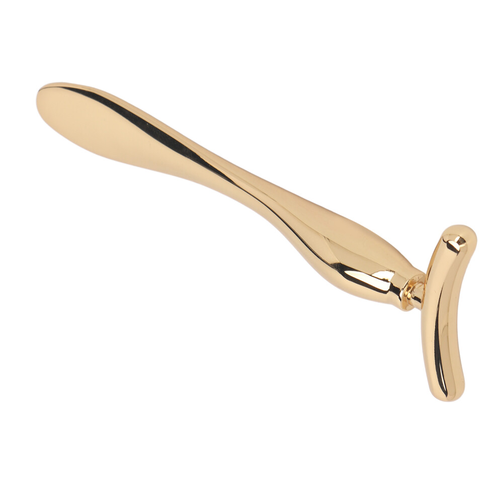 Golden Zinc Alloy Eye Massager Stick 9.6X3.5cm For Puffiness Reduction