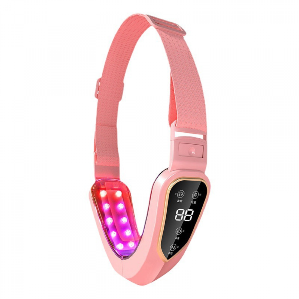 Microcurrent V Face Lifting Ems Facial Slimming Massager Double Chin Remover