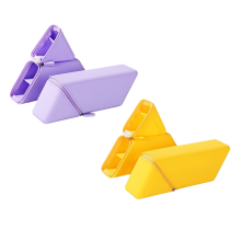 2pcs Stylish Silicone Pen Holder,Foldable Pencil Case Holder,Desktop Office and Study Pen Cup Large-Capa
