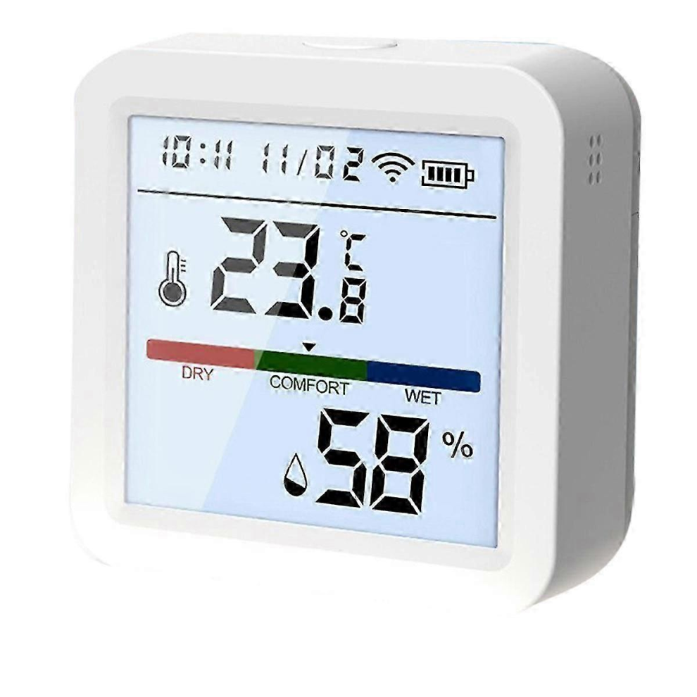 Tuya Wifi Temperature Humidity Sensor Smart Life Backlight Hygrometer Thermometer Sensor Support 6485316520048