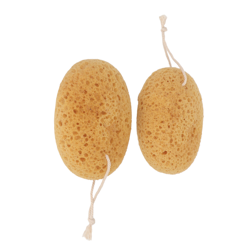2pcs Exfoliating Shower Sponges Body Scrubber Soft Skin Rough Texture Bath