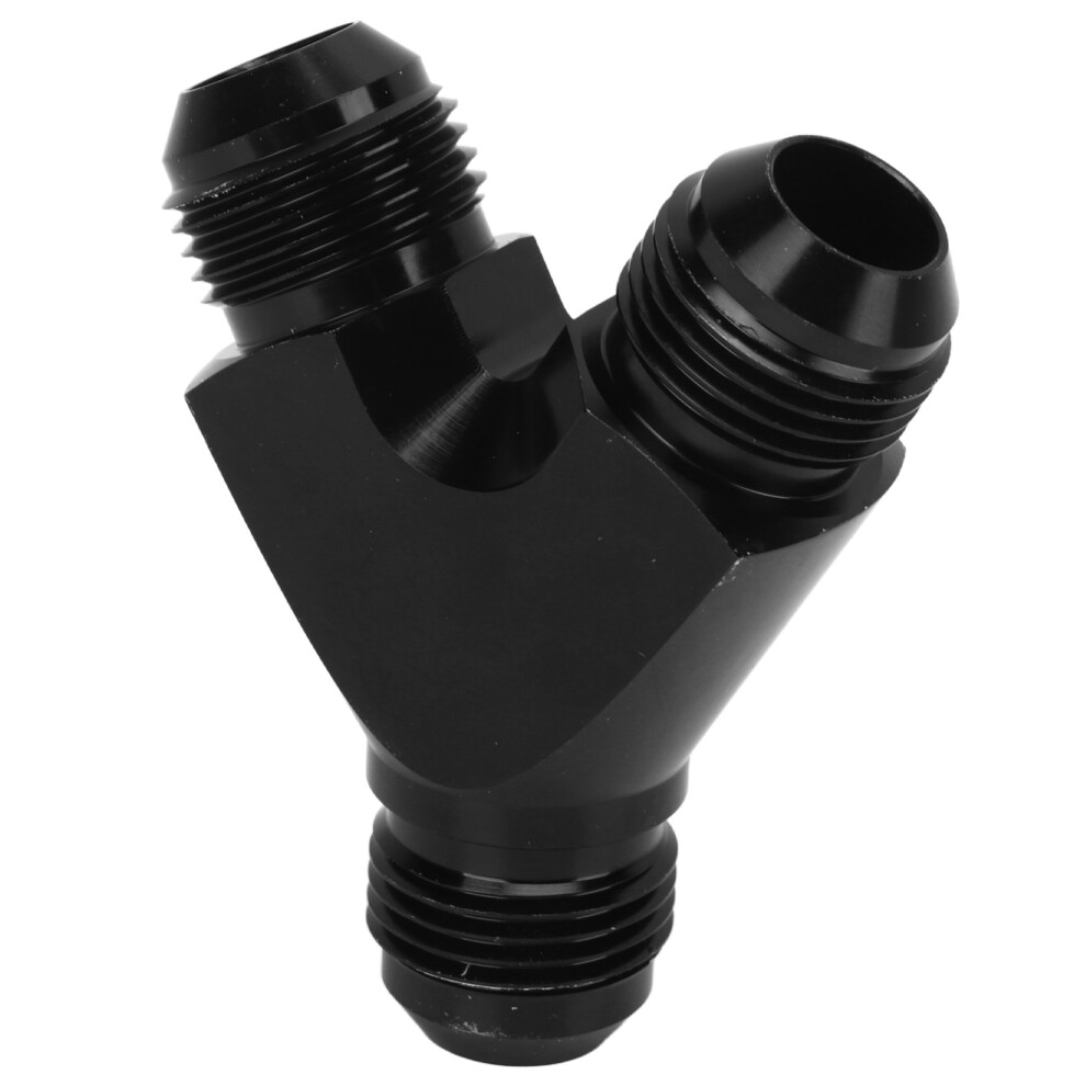 Aluminum 10An Fuel Line Coupler Union Fitting Splitter Leak Proof Y Adapter Black 7901354305212