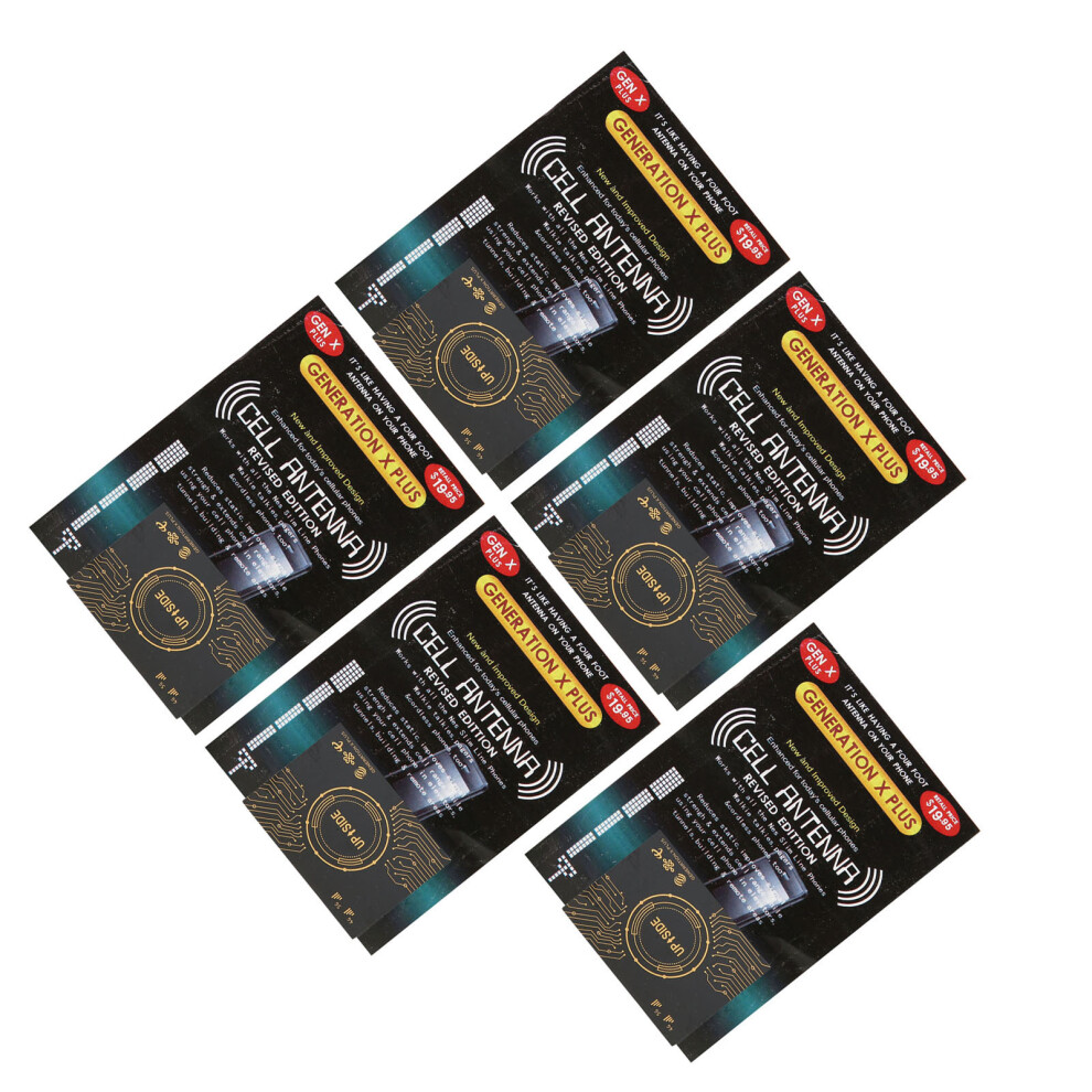Mobile Signal Booster Stickers 5 Pcs - Improve Reception On The Go Black 4911354307416