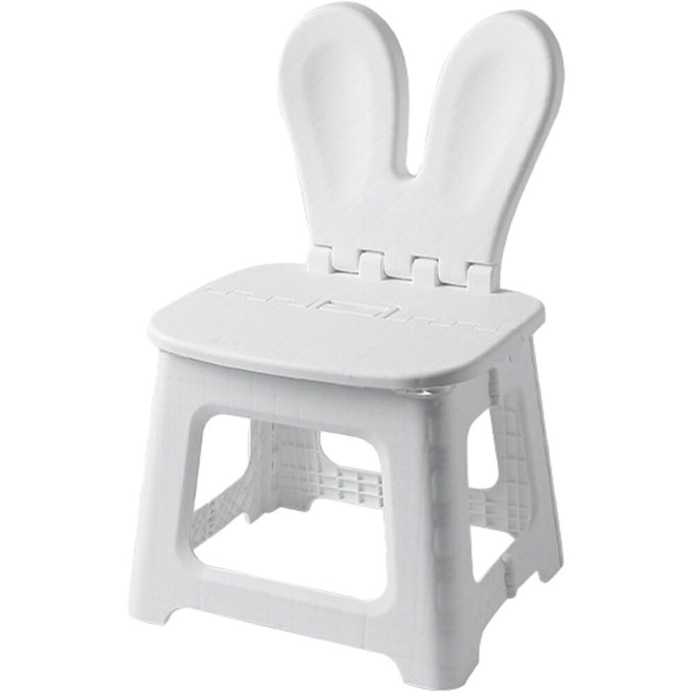 Folding Children's Chair Backrest, Plastic Step Stool, Nordic Stool for Study Low Living Room Chair Patio Furniture-image-OPC-PMDX5JV-NEW