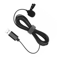 1 Sztuka Mikrofon Lavalier USB, Mikrofon Klamrowy Kondensatowy