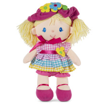 GUND April Lente Poppen 33 cm Pluche Pop met Verwijderbare Hoed en Jurk