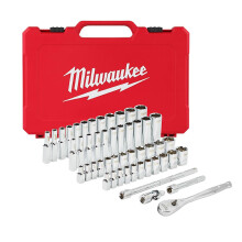 Milwaukee Electric Tools MLW48-22-9004 1/4-Zoll-Ratschen- und Steckschlόsselsatz  SAE und metrisch