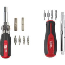Chave de Fendas Milwaukee 11-em-1 com Pontas de Quadrado e Conjunto 13-em-1