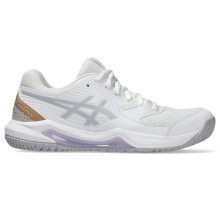ASICS Dames Gel-Dedicate 8 Pickleball Schoenen, 9, Wit/Dusk Violet