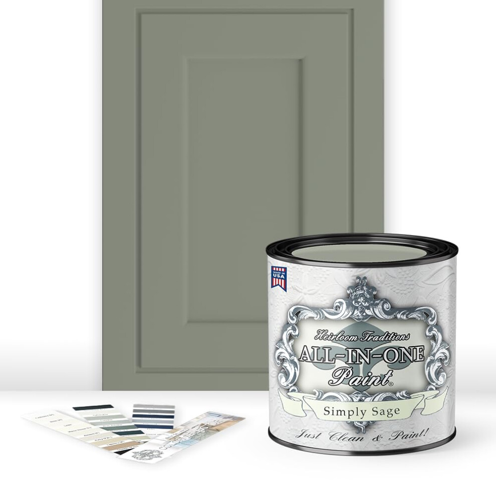 All-In-One Paint Durable Cabinet And Furniture Paint. Built In Primer And Top Coat No Sanding Needed. Includes Our 30 Featured Color Card - Simply 657467540961