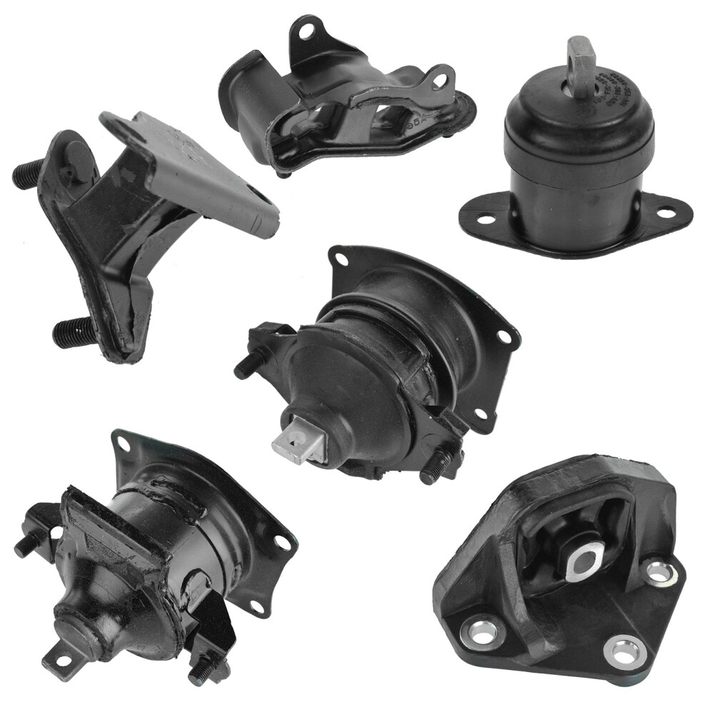 Trq Engine & Transmission Mount Kit Set Of 6 For 03-07 Honda Accord 3.0L At 191213710920