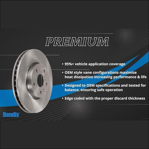 Bendix Premium PRT5453 Hinterradbremsscheibe fόr Lincoln Aviator 20052003 2