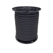 3/8 palcov cern polyesterov Bungee/Shock Cord - 100 non cvka | Marine Grade - Vysok odolnost proti UV zren a oderu
