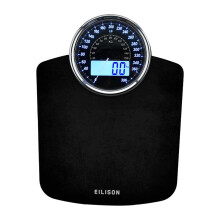 EILISON Bαscula de pesaje digital y analσgica 2 en 1 altamente avanzada para peso corporal, 400 libras, 4 sensores GX de alta precisiσn, pantalla