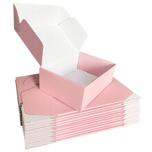 SNOGSWOG 28 pakke 9x6x3 tommer Pink forsendelses?sker til sm? virksomheder Sm? b?lgepap gave?ske til forsendelse Forsendelse Opbevaring af julega