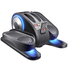 ESL Under Desk Eliptical - Prenosn posilovac nohou pro seniory Kompaktn eliptick trenar s dlkovm ovldnm LCD displejem Elektrick eliptick