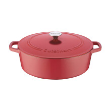 Cuisinart Chef's Classic Casserole ovale en fonte maille (rose pivoine 7 litres)