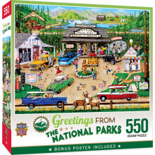Meesterwerken 550-delige puzzel voor volwassenen, familie of kinderen - Groeten uit de nationale parken - 18""x24""""