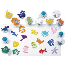 Colorazioni SEASTAMP Stampini Easy-Grip Sea Life (confezione da 14)