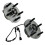 TRQ Ensemble de roulements de moyeu de roue avant compatible avec Dodge Ram 1500 2002-2005 2