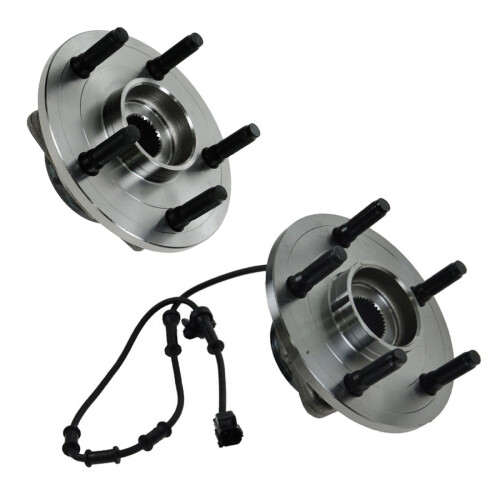 TRQ Ensemble de roulements de moyeu de roue avant compatible avec Dodge Ram 1500 2002-2005 1
