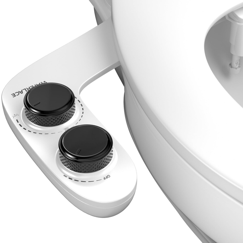 Bidet Attachment For Toilet Self-Cleaning Dual Retractable Nozzles Bidet Non-Electric Adjustable Water Pressure For Hygienic Rear & Feminine Wash 797606618134