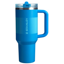 Vaso Stanley Quencher ProTour Flip con pajita y tapa a prueba de fugas, 40 oz | Pajita y asa integradas | Portavasos Compatible para Viajes | Taz