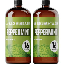 Lab Bulks etherische olie Pepermunt etherische olie (16 oz 2-pack) - Bulk pepermuntolie voor diffusers Kaarsen Reiniging en sprays