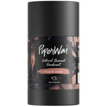 PiperWai natuurlijke deodorant met actieve kool | Geurbescherming Veganistisch aluminiumvrij Shark Tank-product voor dames en heren | Ideaal voor rei