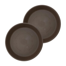 Sottovasi per vasi da fiori The HC Companies - Sottovaso in plastica per interni ed esterni - Vassoi per vasi dal design tradizionale per il dren