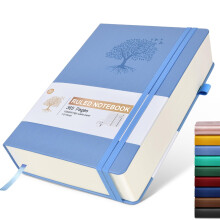 Ansopu Lined Journal Notebook 365 Pagina's B5 Groot Hardcover Lederen Journal voor Dames Mannen College Geregeerd 100Gsm Dik Papier (7,6'' X 10'' Bla