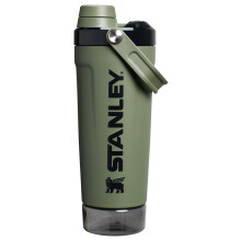 Stanley Activate Shaker Bottle 20 oz | L?kaget?t isoleret rystekop i rustfrit st?l | Baseopbevaring og drejning p? fast flow l?g | Proteinshakes