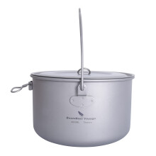usharedo Titanium Camping Pot Outdoor Hngande Pot Portable Camping Picnic Water Cup Vattenkokare 2900ml Endast Ti15120A