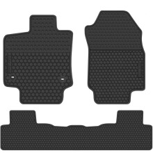 San Auto Car Gulvm?tter Custom Fit til Toyota RAV4 (INGEN Hybrid) 2019 2020 2021 2022 2023 2024 2025 Fuldsort gummi Auto Liners S?t All Weather P