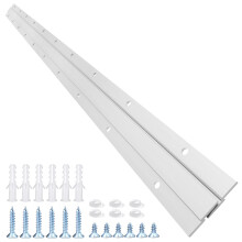 Franse Cleat Hanger 30 Inch 2Pairs Aluminium Z Clips voor Hanger Ondersteunt 120lbs - In elkaar grijpende Wandmontagebeugel Hardware Kit voor het Oph