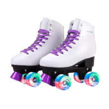 Skate Gear Extra Support Quad grkorcsolyk gyerekeknek s felnotteknek (lila w LED noi 5 / ifjsgi 4)