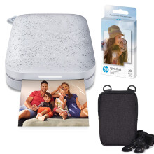 HP Sprocket b?rbar 2x3 instant farvefotoprinter (Luna Pearl) Zink papirpakke