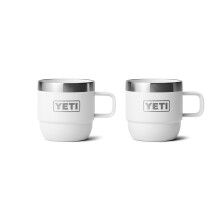 YETI Rambler Lot de 2 tasses empilables en acier inoxydable isoles sous vide pour expresso/caf Blanc 170 ml