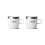 YETI Rambler Lot de 2 tasses empilables en acier inoxydable isoles sous vide pour expresso/caf Blanc 170 ml 1