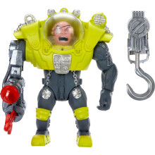 Mattel Street Sharks Actionfigur mit federbefeuertem Harpune-Zubehr, Dr. Piranoid, Sammlerspielzeug, inspiriert vom TV-Bsewicht der 90er Jahre,