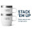YETI Rambler Lot de 2 tasses empilables en acier inoxydable isoles sous vide pour expresso/caf Blanc 170 ml 5