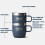 YETI Rambler Lot de 2 tasses empilables en acier inoxydable isoles sous vide pour expresso/caf Blanc 170 ml 2