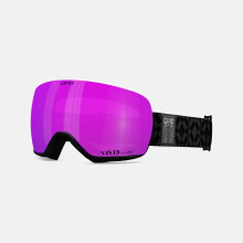 Giro Lusi Masque de ski  Masque de snowboard pour femme  Sangle noire sans limite avec verres rose vif/infrarouge vif