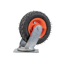 AlveyTechin etupyr haarukalla ja akselilla - Hoverboard Go Kart -sarjoihin - Iskunkestv jlkienestorengas (harmaa) kestvll metalliseoskiinnity
