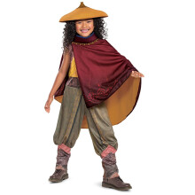 Raya kostume til piger Deluxe officielle Disney Raya og den sidste drage kostume barn st?rrelse ekstra lille (3T-4T)