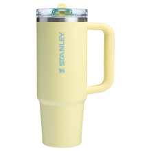 Vaso Stanley Quencher ProTour Flip con pajita y tapa a prueba de fugas, 30 oz | Pajita y asa integradas | Portavasos Compatible para Viajes | Taz