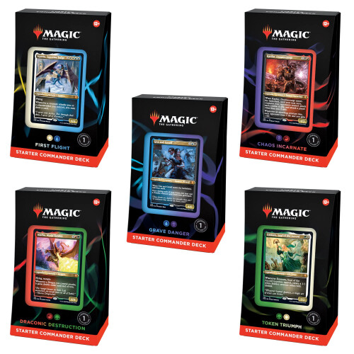 Magic: The Gathering Starter Commander Deck Bundle  Enthδlt alle 5 Decks, mehrfarbig