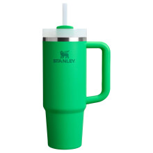 Vaso Stanley Quencher H2.0 con asa y pajita 30 oz | Tapa de estado de flujo de 3 posiciones | Portavasos Compatible para Viajes | Taza aislada de