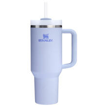 Vaso Stanley Quencher H2.0 con asa y pajita 40 oz | Tapa de estado de flujo de 3 posiciones | Portavasos Compatible para Viajes | Taza aislada de